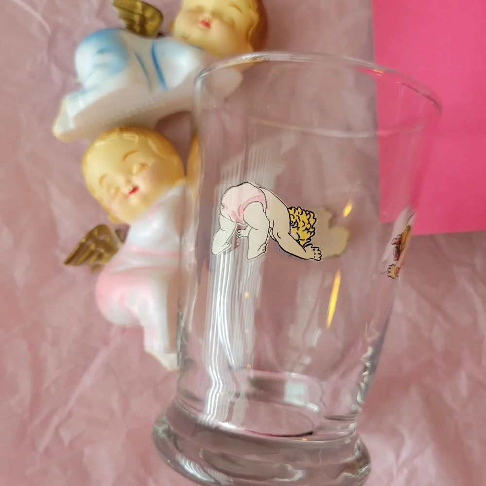 Adorable Nicole Miller ~ Fishs Eddy Baby Drinking Glass ~ Cute Baby Shower Décor